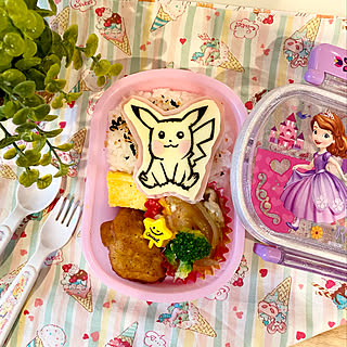 キャラ弁/ピカチャウ/ポケモン好き/幼稚園のお弁当/次女のお弁当...などのインテリア実例 - 2020-11-19 08:23:21