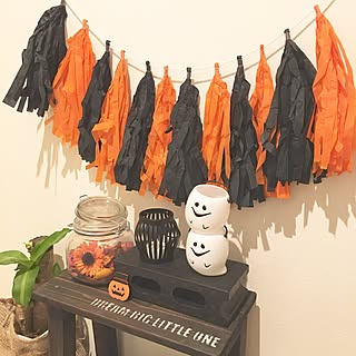 玄関/入り口/ハロウィン/いいね＆フォローとっても嬉しいです♡*/おばけちゃん/IKEA...などのインテリア実例 - 2016-09-20 23:54:01