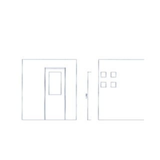 玄関/入り口/チェッカーガラス/木製ドア/ガラスブロックのインテリア実例 - 2019-02-12 13:37:31