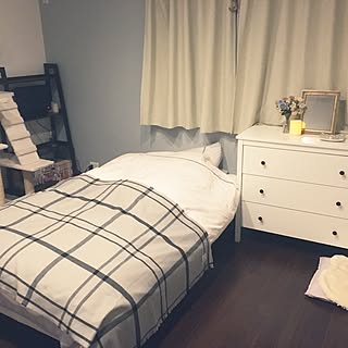 部屋全体/初めての投稿強化月間！/初投稿 寝室/シンプル/IKEA...などのインテリア実例 - 2017-04-13 22:26:58