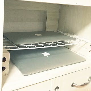 棚/MacBookAir収納/MacBook Air/ダイソーのインテリア実例 - 2015-12-07 03:27:28