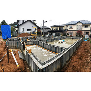 部屋全体/新築一戸建て/基礎工事/マイホーム記録/木造住宅...などのインテリア実例 - 2017-10-21 15:40:23