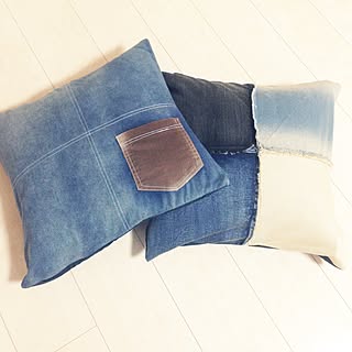 リビング/クッション/DENIM/雑貨のインテリア実例 - 2015-04-05 01:24:29