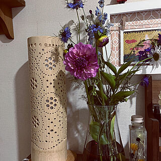 花のある暮らし/竹ランプ手作り/花瓶/玄関/入り口のインテリア実例 - 2023-05-27 20:13:31