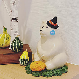 玄関/入り口/パンプキン/しろくまの貯金箱/Polar Bear/polar bear money box...などのインテリア実例 - 2018-10-25 16:00:30