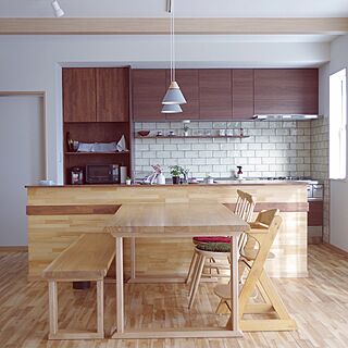 キッチンカウンター 和モダンのおしゃれなインテリア 部屋 家具の実例 Roomclip ルームクリップ