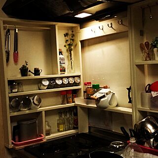 キッチン/スパイスラック/DIY/収納棚DIY/手作り...などのインテリア実例 - 2014-02-26 22:25:16