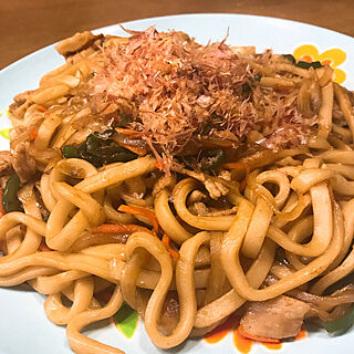 キッチン/ベーコンは大切♡一味違う/ソース焼うどん/料理レポ始めました/料理ネタ無くなる為一品づつ...などのインテリア実例 - 2017-10-17 05:55:16