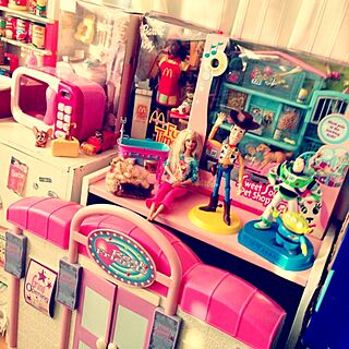 机/トイストーリー部/barbie/昔のおもちゃのインテリア実例 - 2014-01-26 09:03:01