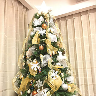 リビング/クリスマス/クリスマスデコレーション/クリスマス/クリスマスツリーのインテリア実例 - 2017-11-13 00:14:07