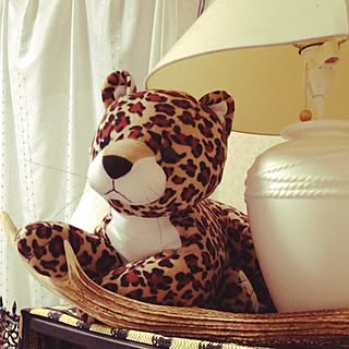 ラルフローレンレオパードクッション豹柄