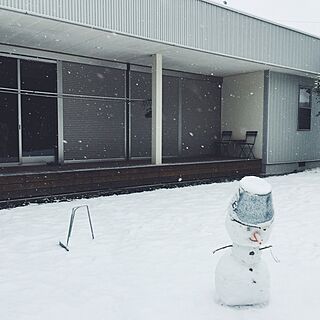 部屋全体/記録的積雪/雪だるま/IKEA/手作り家具のインテリア実例 - 2016-01-27 21:22:14