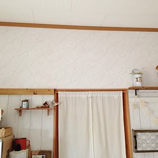 キッチン/板壁 DIY/keitan/リメ缶/セリアのインテリア実例 - 2013-09-30 16:07:19