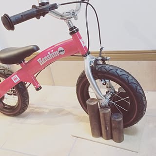 玄関/入り口/ダイソー/自転車置き場DIY/子供自転車/へんしんバイク...などのインテリア実例 - 2016-06-30 14:52:01