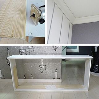 バス/トイレ/建売仕様に負けないぞ～/トリマー 工具/モールディング DIYのインテリア実例 - 2017-02-15 08:37:26