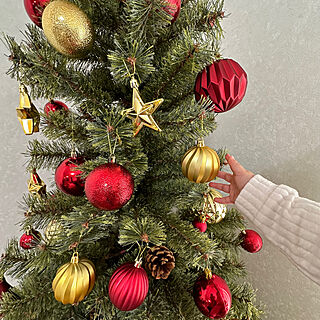リビング/アルザスツリー180㎝/クリスマスツリー180cm/クリスマスのインテリア実例 - 2023-11-16 20:33:37