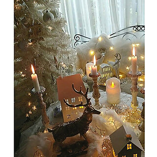 部屋全体/クリスマス/ホワイトクリスマス/ホワイトツリー/クリスマスツリー...などのインテリア実例 - 2019-12-16 18:29:29