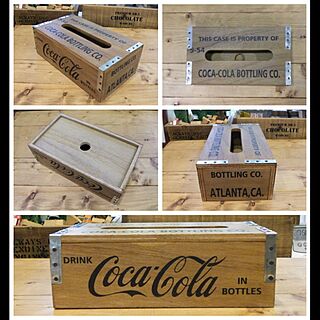 ティッシュBOX/DIY/coca-colaのインテリア実例 - 2016-10-28 11:26:56