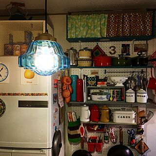 キッチン/DIY/DIY棚/有孔ボード/カラフル...などのインテリア実例 - 2016-01-07 08:49:41