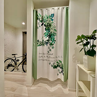 玄関 入り口 目隠しカーテンのインテリア実例 Roomclip ルームクリップ
