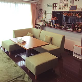 リビング/ソファ/湯川家具のダイニングセット/初心者です。/カフェ風に憧れます♡...などのインテリア実例 - 2015-03-09 13:21:18