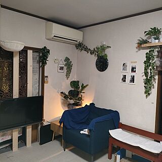 DIY/インテリア/テレビ壁掛け/IKEA 照明/IKEAのソファー...などのインテリア実例 - 2024-05-12 20:14:24