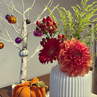 ハロウィン/IKEA/花瓶/花のある暮らし/花と暮らすのインテリア実例 - 2021-10-19 16:18:37