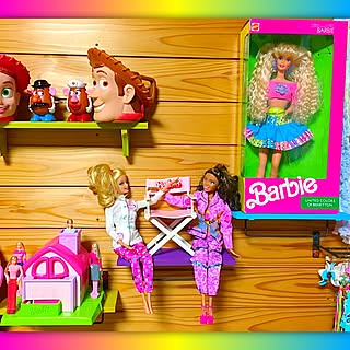 棚/バービー人形/バービー/barbie/100均リメイク...などのインテリア実例 - 2016-09-20 12:06:08