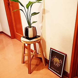 観葉植物のある暮らし/IKEA スツール/バリダのポスター/ポスターのある暮らし/ストレリチア...などのインテリア実例 - 2023-06-27 17:07:43