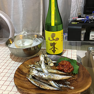 サンシャインイエロー/純米吟醸/山本酒造店/シシャモ/チャンジャ...などのインテリア実例 - 2020-09-03 22:44:29