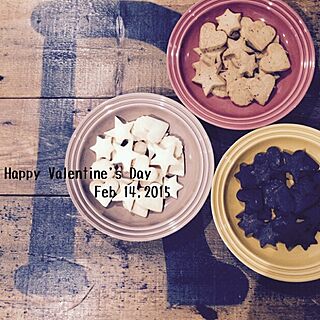 バレンタイン/Valentine's Day/クッキー/cookies のインテリア実例 - 2015-02-14 22:05:04