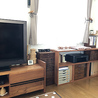 古い網目鉄脚と古材のテーブル×木製小引き出し シンガー (古い 古い網目鉄脚と古材のテーブル×木製小引き出し シンガー (古い