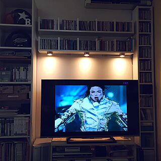 リビング/IKEA照明/Michael Jackson/IKEAの棚/テレビ周りのインテリア実例 - 2016-04-19 12:57:46