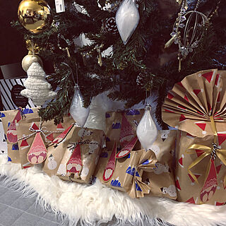 クリスマス/クリスマスディスプレイ/包装紙/アドベントカレンダー/Instagram→yu.a.0406...などのインテリア実例 - 2019-12-02 18:24:59