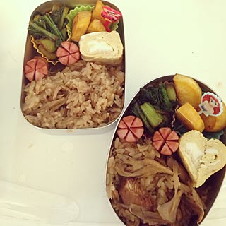 キッチン/アルミのお弁当箱/息子のお弁当/娘のお弁当♡/幼稚園のお弁当のインテリア実例 - 2017-01-12 07:49:51