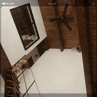 壁/天井/アイアン/オイルステイン/シーリングファン/階段のインテリア実例 - 2014-06-13 20:45:36