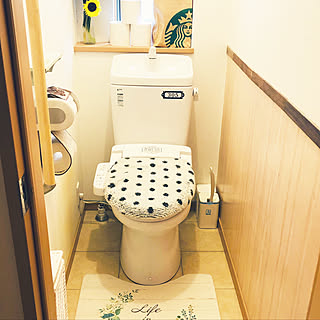 こちらもニトリ/トイレットペーパー収納/掃除がしやすい/掃除がラクに/フワフワで気持ちいい♡...などのインテリア実例 - 2020-08-16 07:57:49