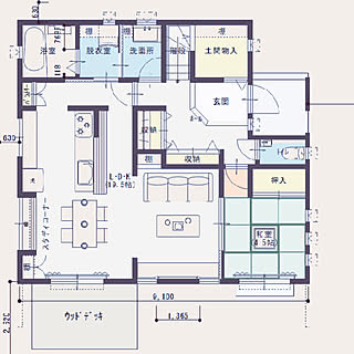 間取り1F/部屋全体/間取りは自分で/マイホーム計画/マイホーム記録...などのインテリア実例 - 2019-08-31 23:24:36