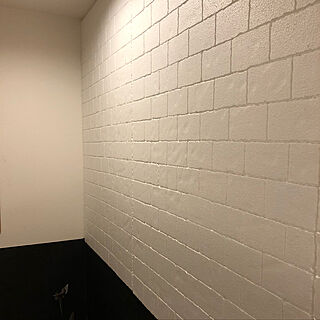 壁/天井/発泡スチロールレンガ/DIY/腰壁/壁のインテリア実例 - 2018-05-02 23:49:51