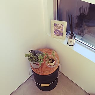 玄関/入り口/ドラム缶スツール/観葉植物/多肉植物/ナチュラルのインテリア実例 - 2015-10-13 10:18:02