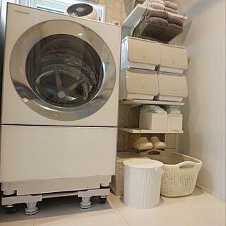 ニトリ キューブル 洗濯機の商品を使ったおしゃれなインテリア実例 
