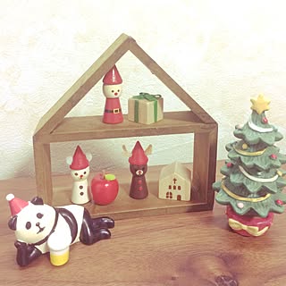 机/りんご/クリスマスツリー/パンダ/セリア新商品...などのインテリア実例 - 2016-11-01 00:10:24