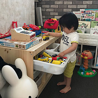 リビング/トロファスト/IKEA/2歳3ヶ月/子供部屋&キッズスペース...などのインテリア実例 - 2018-06-21 06:27:02