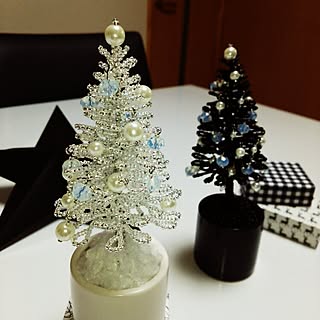 部屋全体/モノトーンに憧れて/部屋全体じゃないけど/ハンドメイド/クリスマス...などのインテリア実例 - 2015-11-28 00:23:29