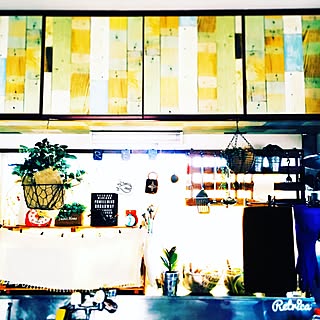 キッチン/handmade/観葉植物/男前計画化/出窓...などのインテリア実例 - 2016-01-29 13:57:42