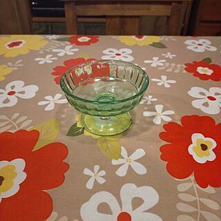 キッチン/レトロ/大好きな緑色/お気に入り/ガラスの皿のインテリア実例 - 2022-01-17 07:45:37