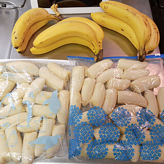 キッチン/バナナ保存方法/バナナ冷凍/朝スムージーのインテリア実例 - 2020-08-04 15:28:23