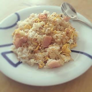 これじゃ足りなかった(｡-_-｡)/ワンプレート/ロイヤルコペンハーゲン/「男飯」部/キッチン...などのインテリア実例 - 2015-06-05 15:10:18