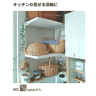 棚/ナチュラルインテリア/コメントスルーで大丈夫です♡/ギンガムチェック部♡/ＤＩＹでお部屋作り...などのインテリア実例 - 2018-12-17 17:53:39