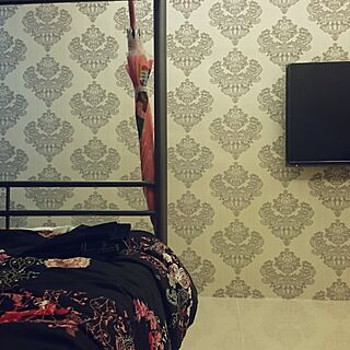 ベッド周り/IKEA/TV/bedのインテリア実例 - 2015-04-01 19:56:29